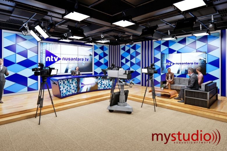 Studio Broadcast Nusantara TV | Vendor Pembuatan Studio TV - Portofolio Mystudio